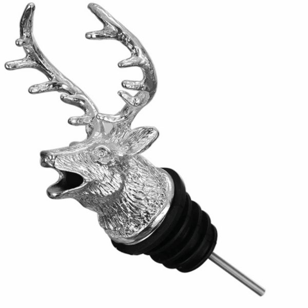 metal wine pourer deer shape plating silver color