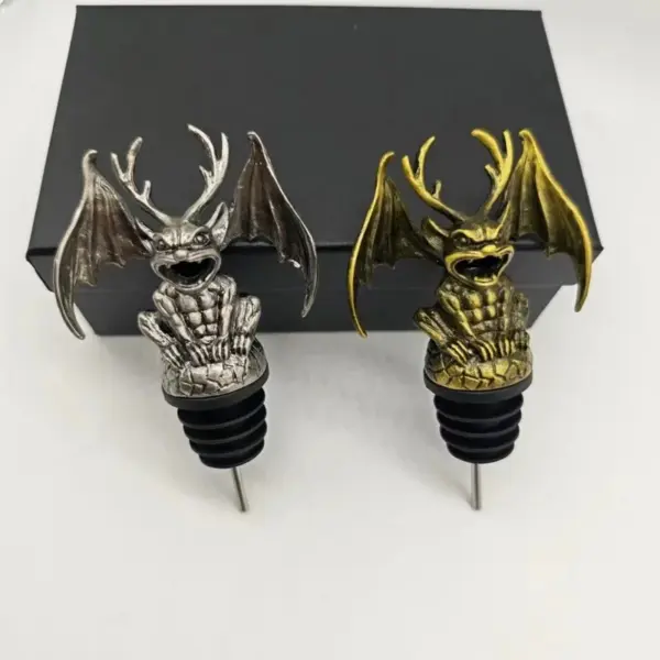 Gargoyle Wine Bottle Pourers Metal
