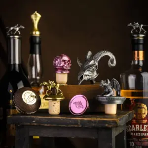 Wine Bottle With Metal Screw Cap Manufacture Wholesale Wine Glasses Cap