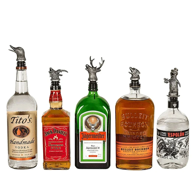 animals shape wine pourer zinc alloy