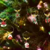 wine glass charms metal christmas tree