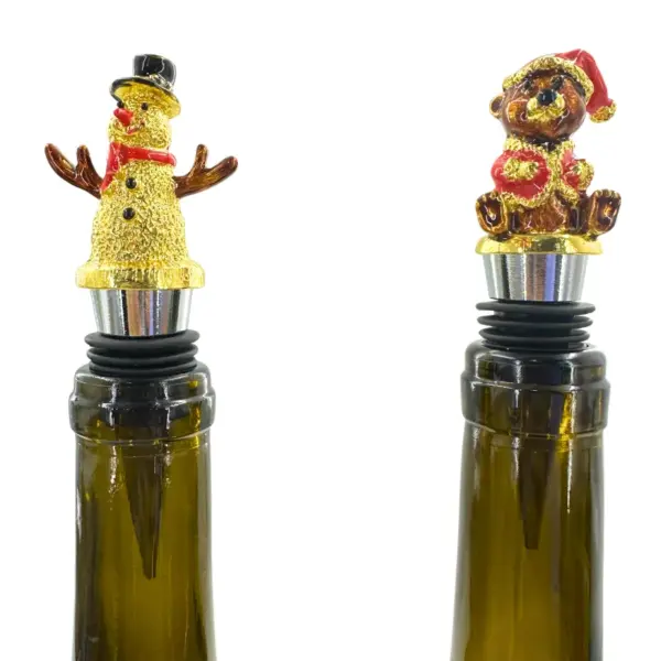 snowman shape wine stopper