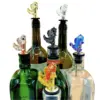 metal fish bottle wine pourer