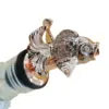 metal fish wine pourer rose gold