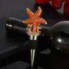 starfish shape wine stoppers metal