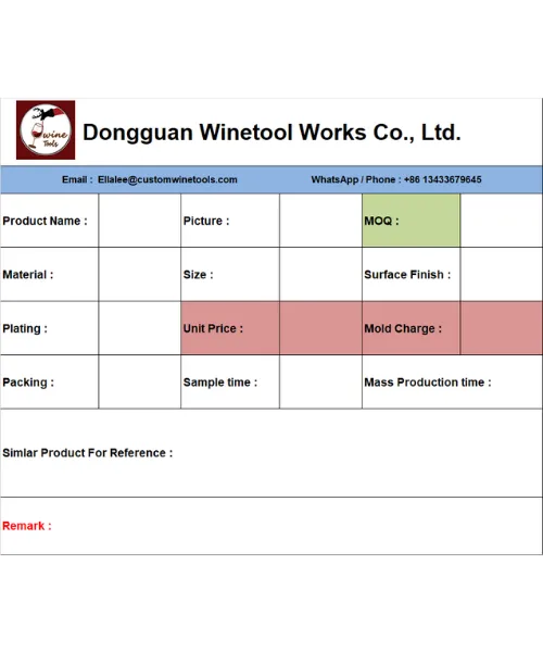 Quotation Template Winetool